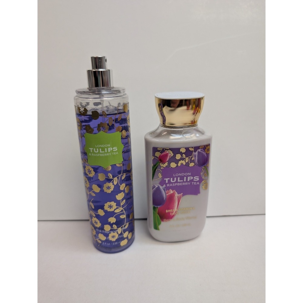 Bath and Body Works London Tulips Raspberry Tea Fragrance Mist Lotion Lot